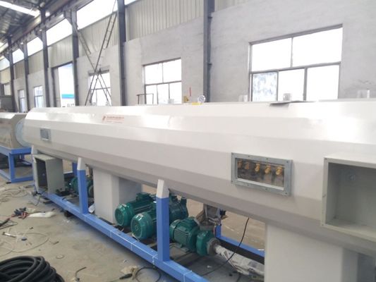De koele PE van de de Uitdrijvingslijn van de Water Plastic Pijp Automatische Productielijn van de Drainagepijp