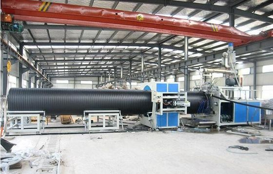 De Uitdrijvingslijn van de koolstof Spiraalvormige Versterkende Plastic Pijp, Pe Pijpmachine